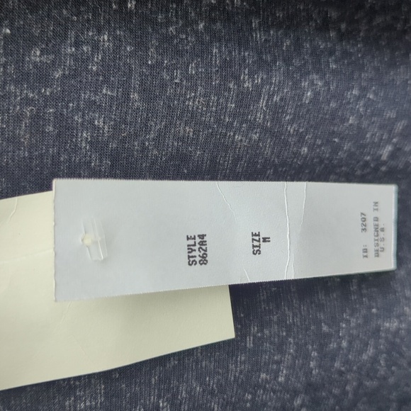 Women's Claudia Richard Linen Blend Open Front Blue Cardigan Sweater - M NWT - Picture 5 of 6